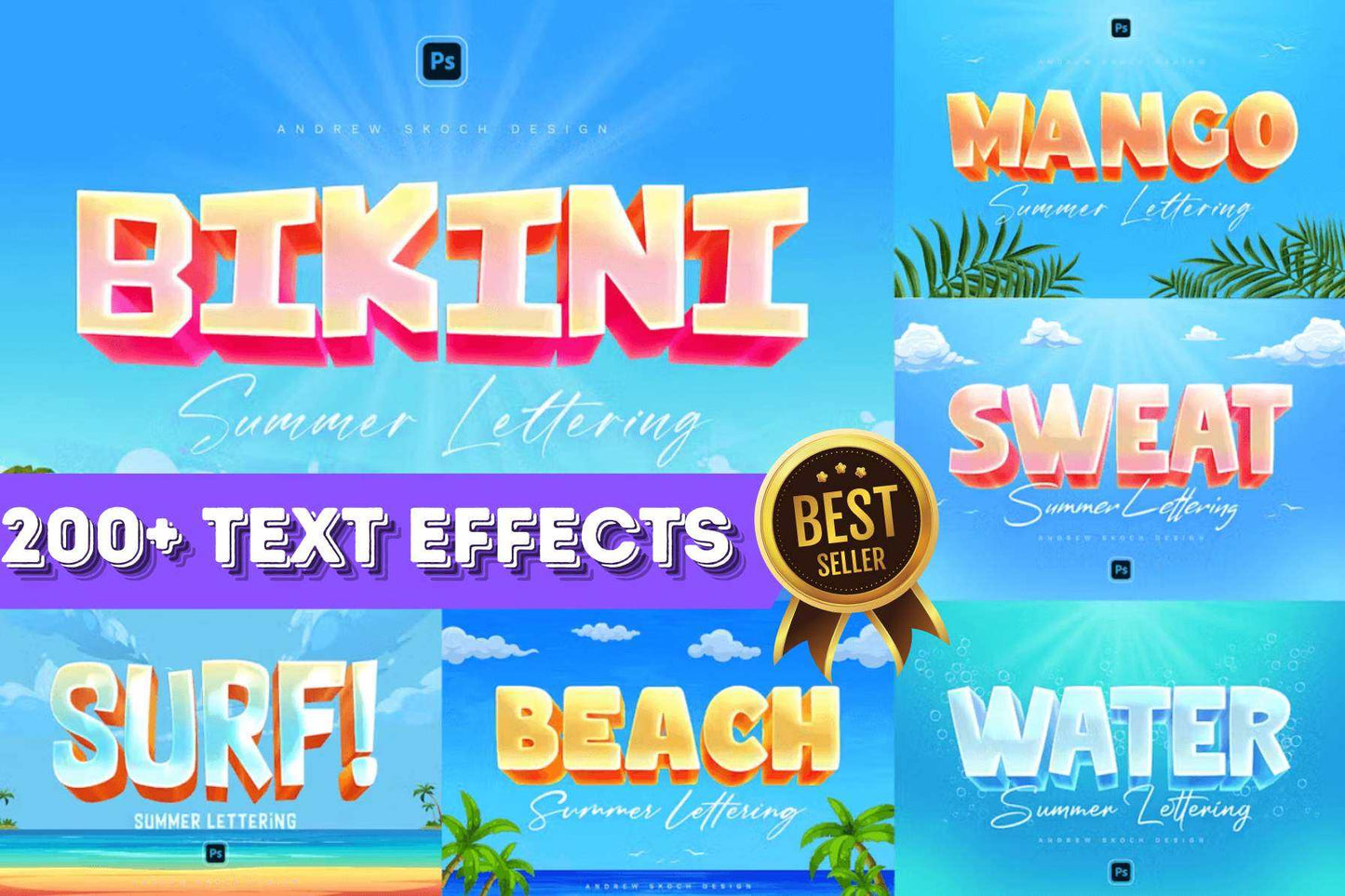 200+ Editable Photoshop Text Effects Toolkit