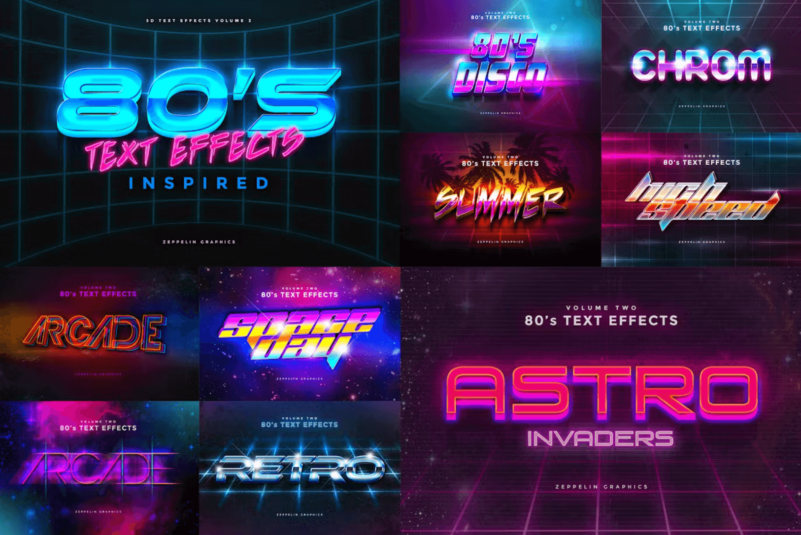 2,500+ Premium Photoshop Text Effects and Styles