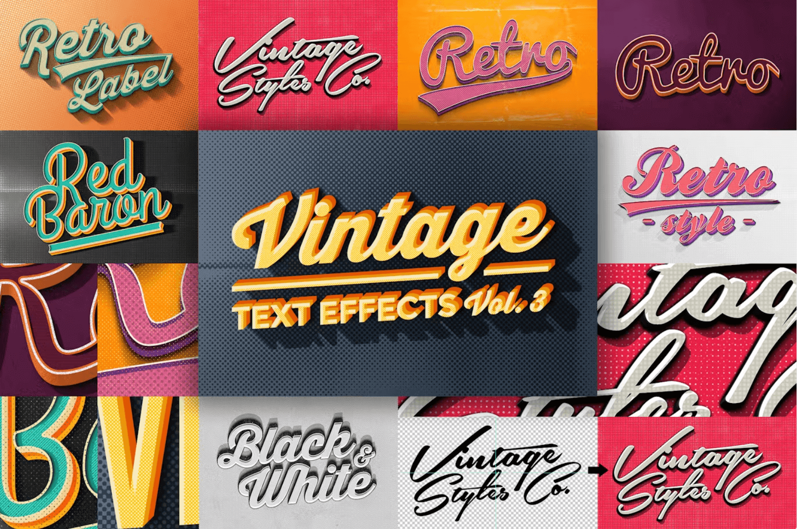 2,500+ Premium Photoshop Text Effects and Styles