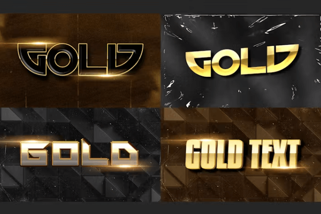 385+ Premium Gold, Silver, and Bronze Photoshop Effects – Enhance Your Designs with Stunning Metallic Styles